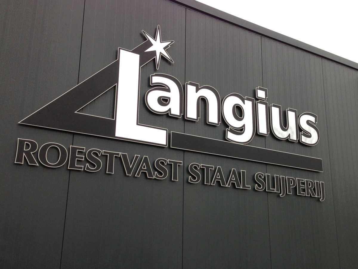 Gevelreclame - Langius RVS